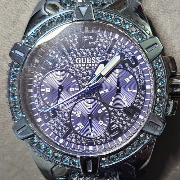 Guess Mens Blue Multi-function Watch - Picture 8 of 12